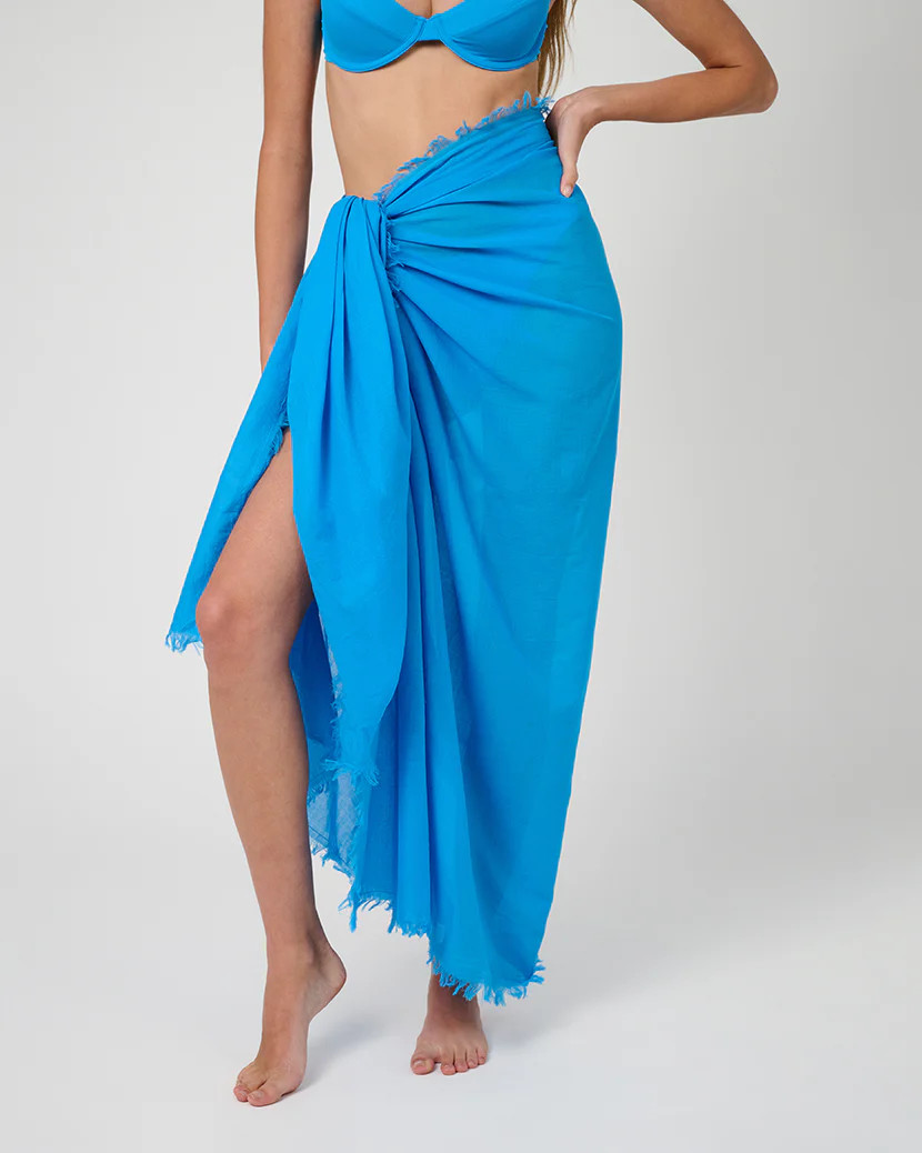 Raw Edge Maxi Sarong | We Wore What