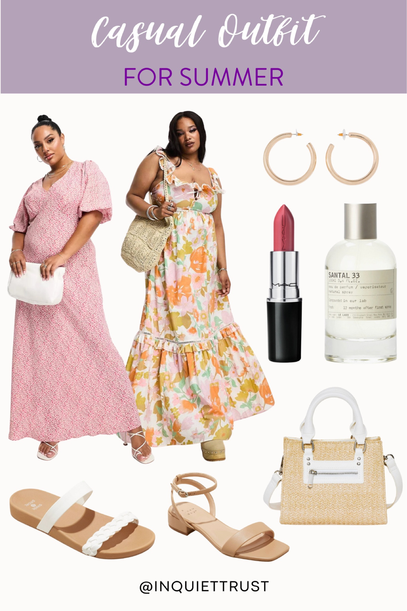 This stylish summer outfit includes maxi dresses, white straw bag, hoop earrings and more!

#casualstyle #outfitinspo #summerstyle #curvyoutfit

#LTKSeasonal #LTKstyletip #LTKunder100