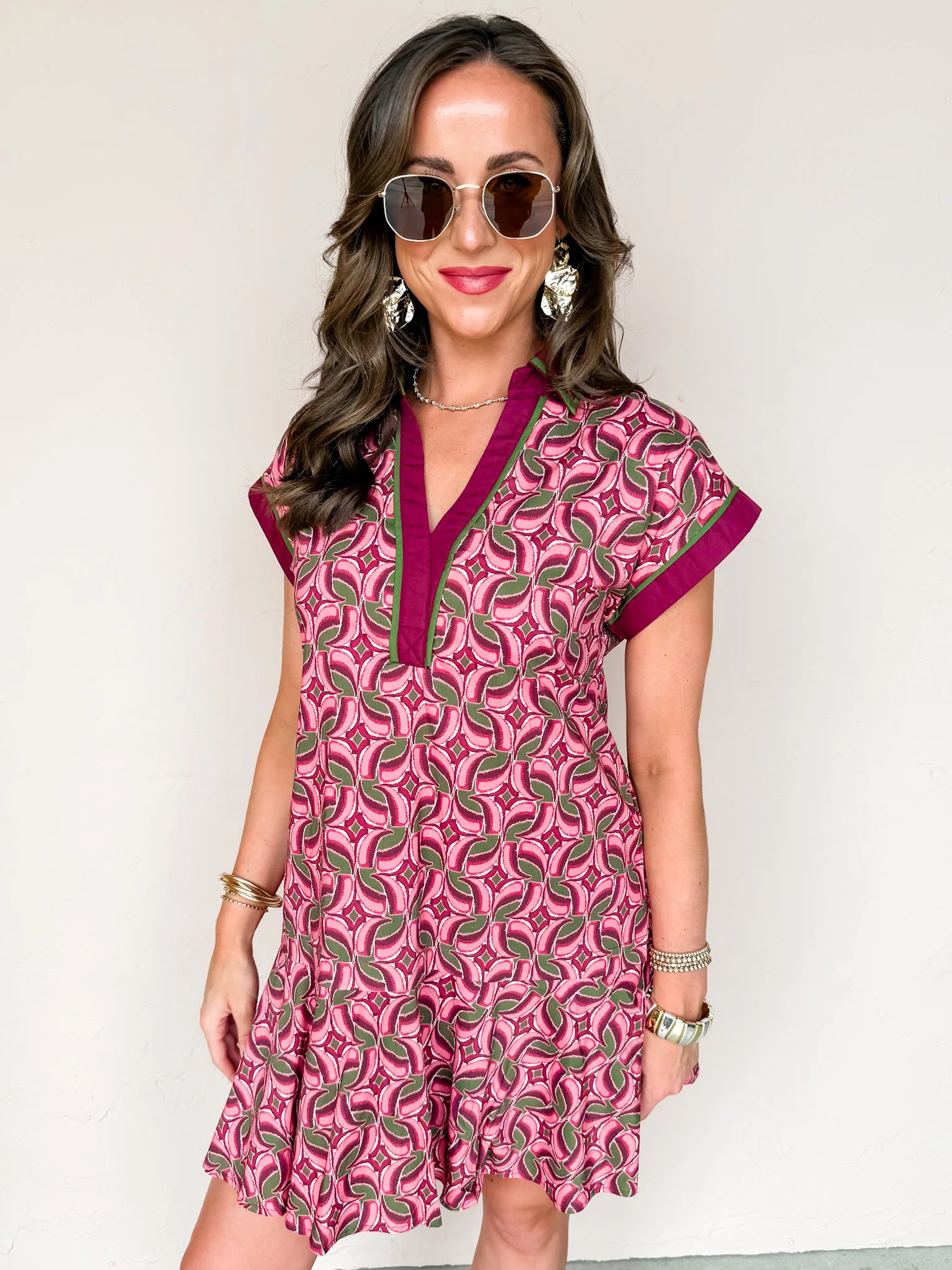 Genuinely Flattered Abstract Printed Mini Dress | Ruthie Grace