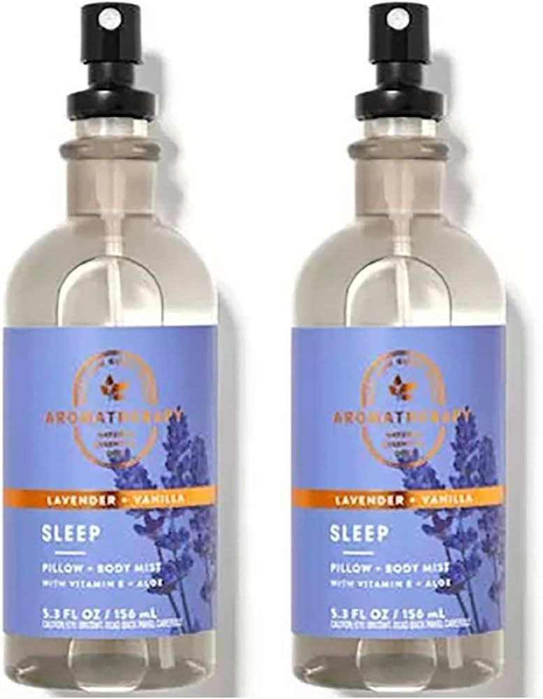 Bath & Body Works Aromatherapy Lavender Vanilla Stress Relief Pillow Mist, 5.3 Fl Oz, 2-Pack (Lav... | Amazon (US)