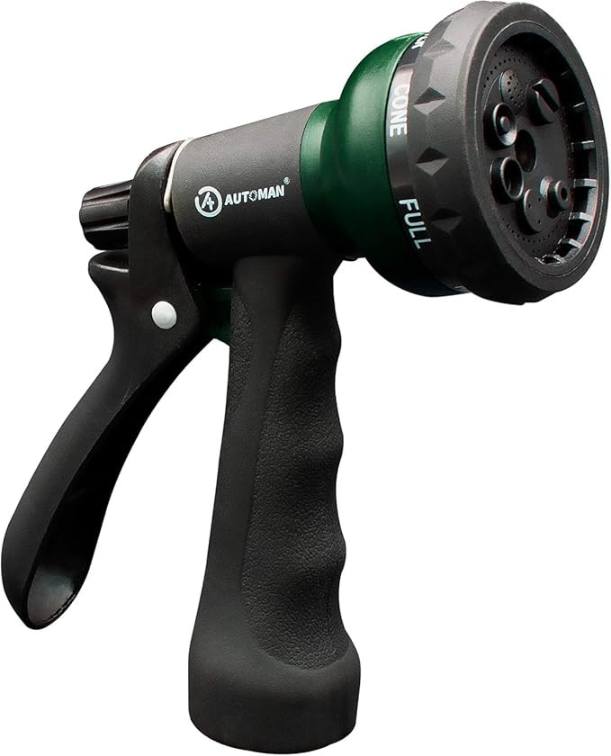AUTOMAN-Garden-Hose-Nozzle, ABS Water Spray Nozzle with 7 Adjustable Watering Patterns, Slip Resi... | Amazon (US)