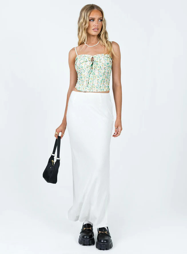 Jodie Maxi Skirt White | Princess Polly US