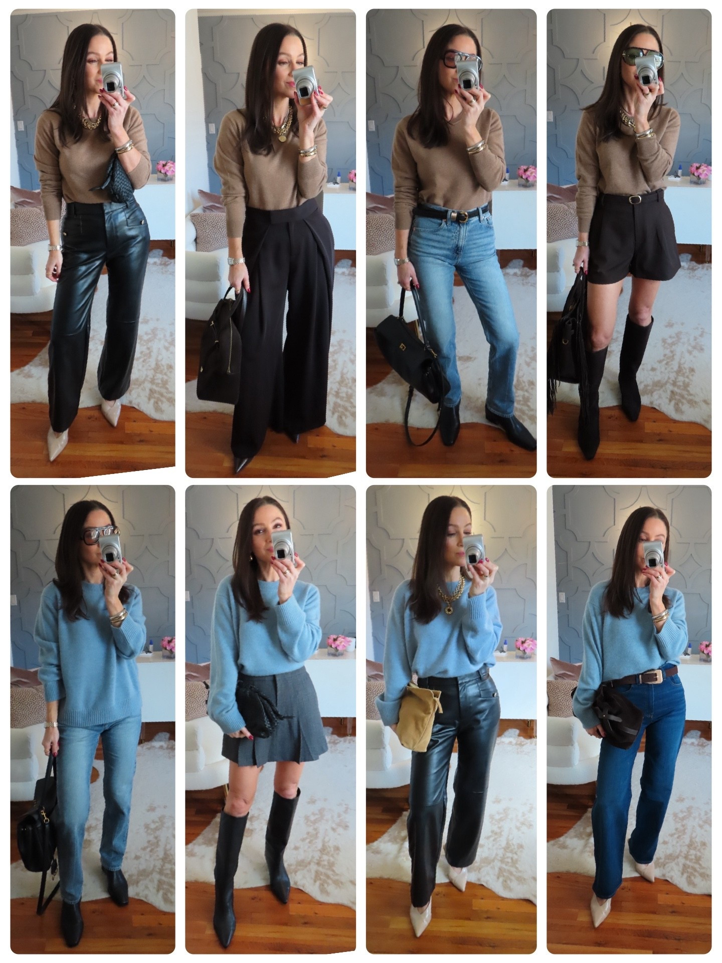 Styling ideas for these perfect sweaters. Both true to size!

@onequince #quincepartner