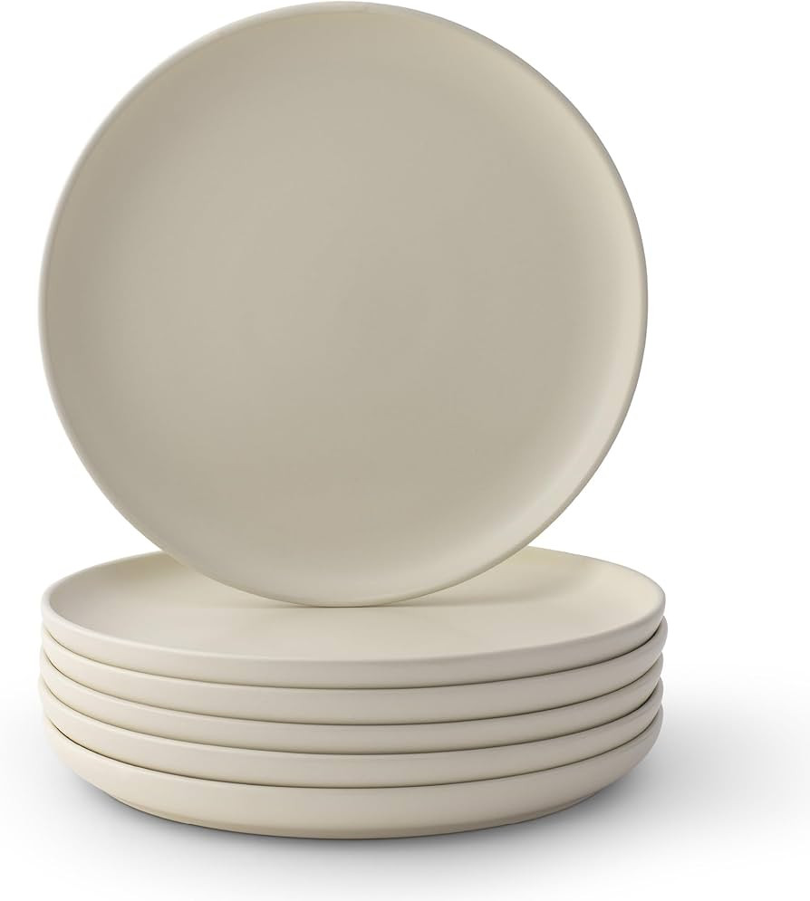 JoyJolt Mesa Stoneware Dinner Plates Set of 6, 10.5” Dish Set, Dishwasher and Microwave Safe Pl... | Amazon (US)