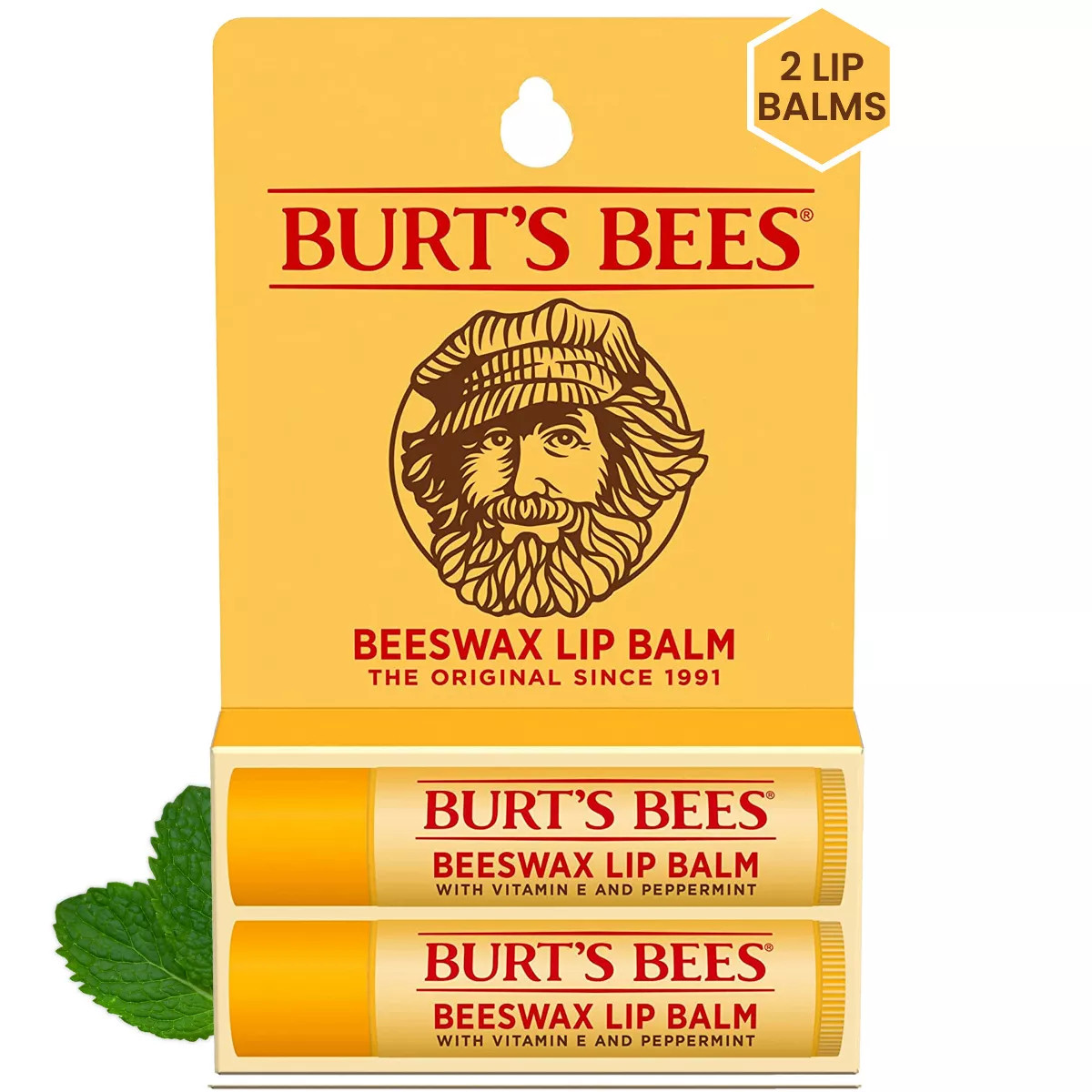 Burt's Bees Lip Balm - Beeswax - 2pk/0.30oz | Target