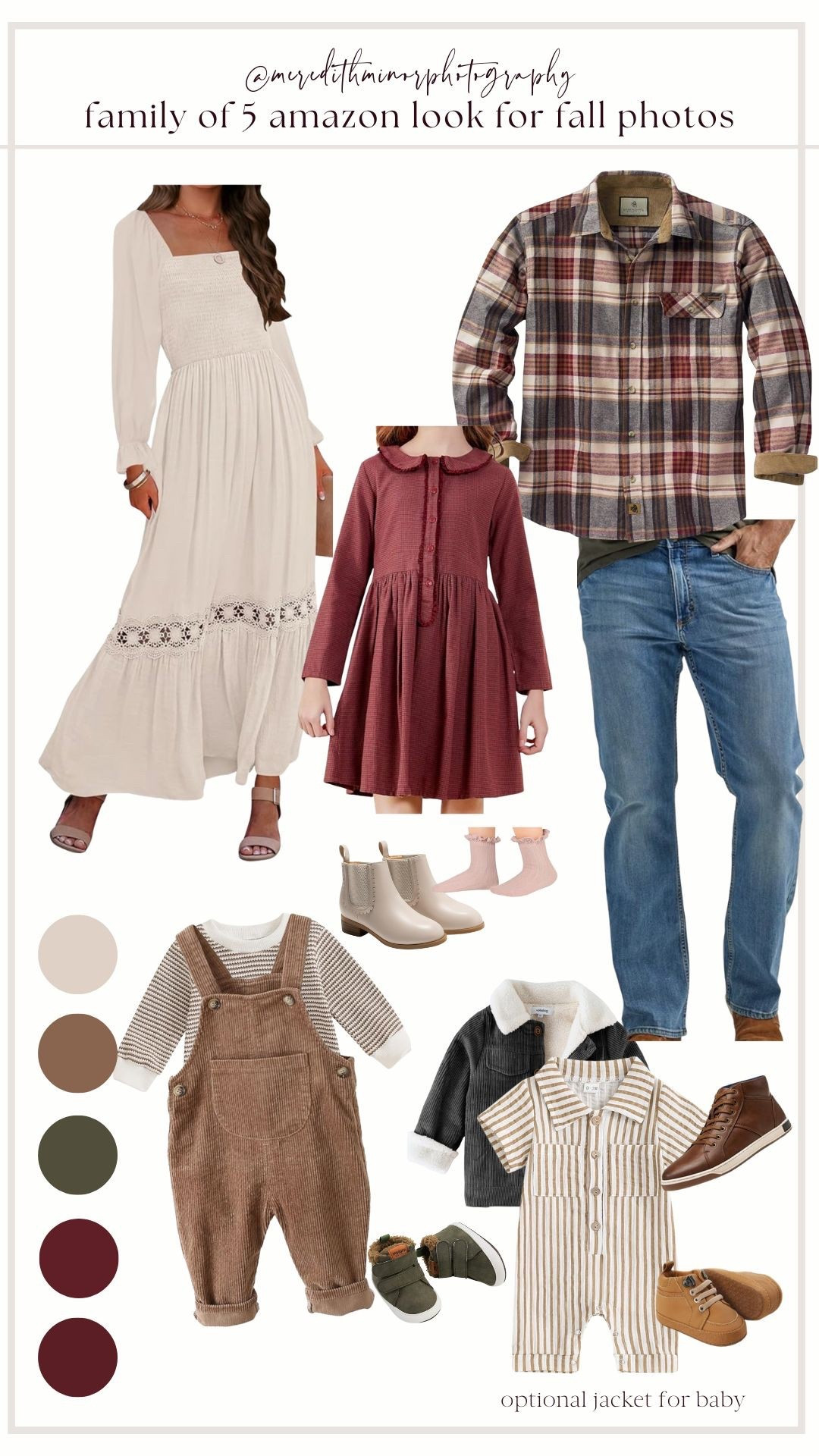 Planning your family photos? I’ve styled plenty of sessions — and these Amazon finds are a perfect formula for timeless fall photos. Rich earthy tones, cozy textures, and outfits that coordinate without being too matchy-matchy. Bonus: everything is budget-friendly and ships fast!

🧡 Save this post for outfit inspo
🛍️ Tap to shop each look
📸 Photographer tip: these colors look gorgeous with fall leaves or golden hour light!

#LTKKids #LTKFamily #LTKSeasonal
