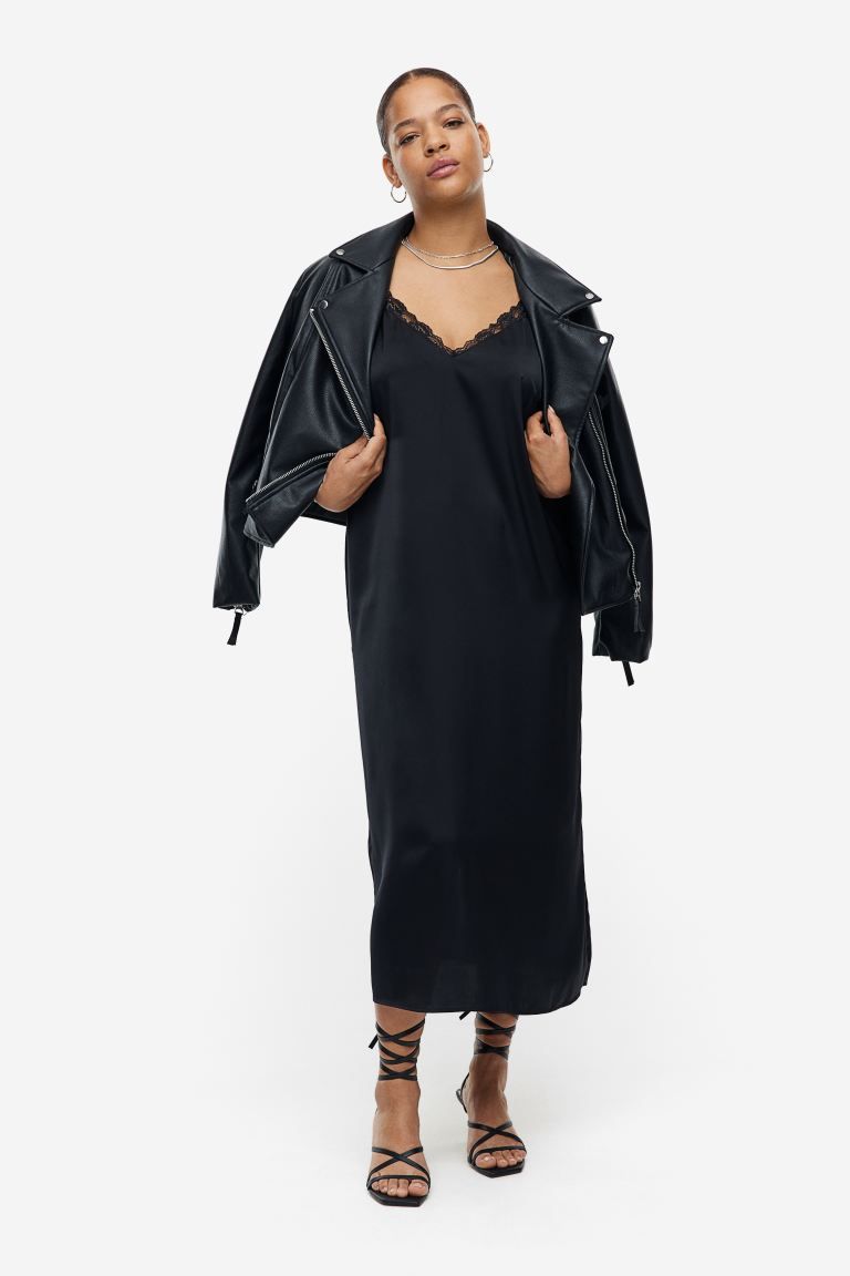 Lace-trimmed Slip Dress | H&M (US + CA)