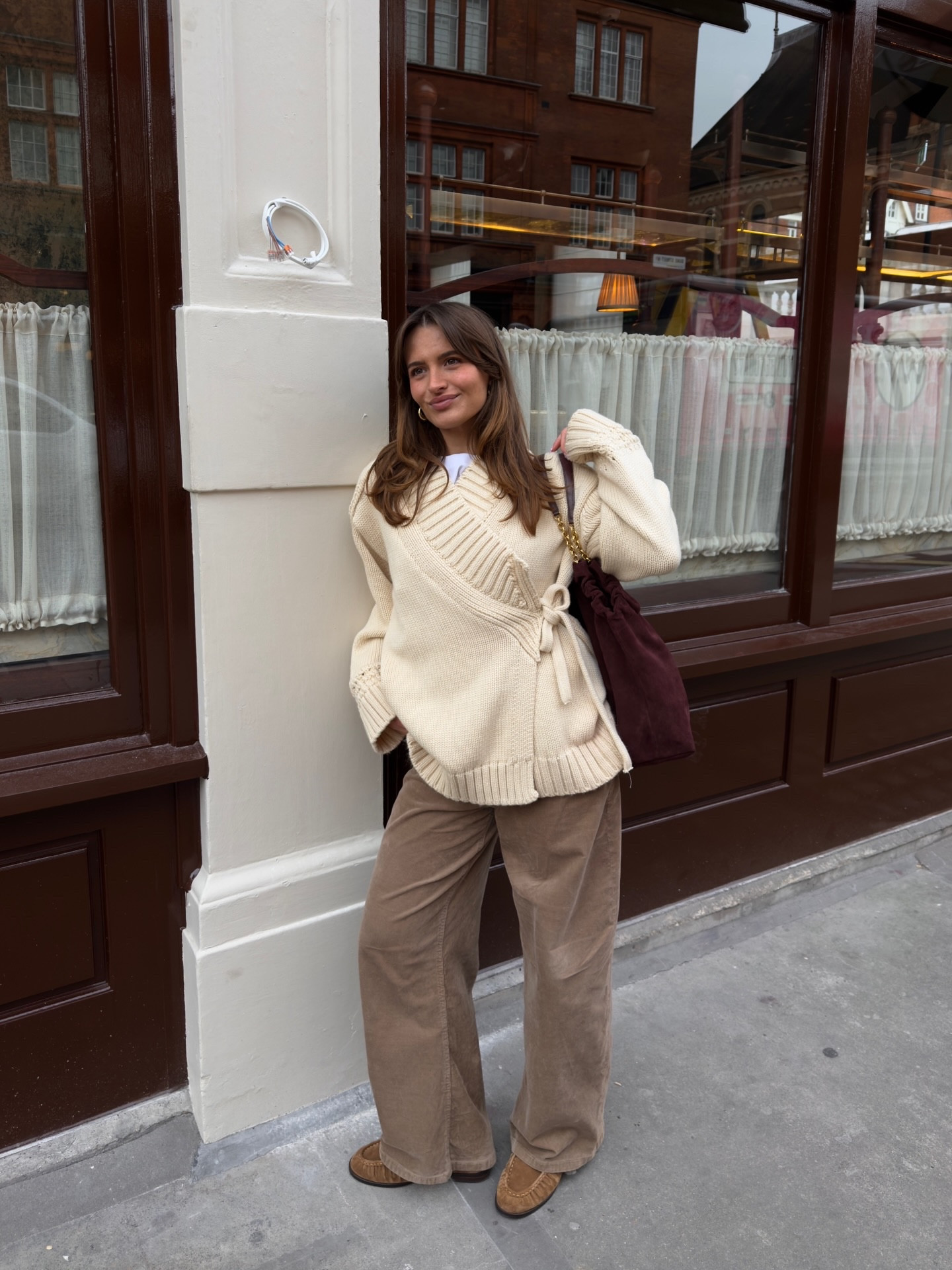 Chunky knit obsession 🦙 knit is from Zara 