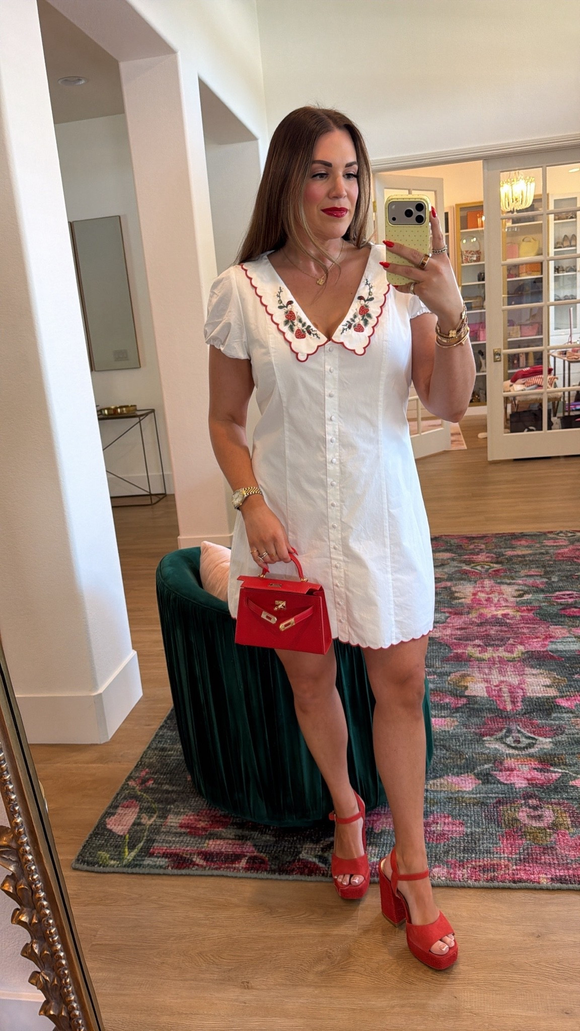 curvy midsize summer style! wearing size large in white mini dress. love the strawberry details! 🍓 on sale + an extra 15% off with code AFSUMMER

#LTKSeasonal #LTKSaleAlert #LTKMidsize