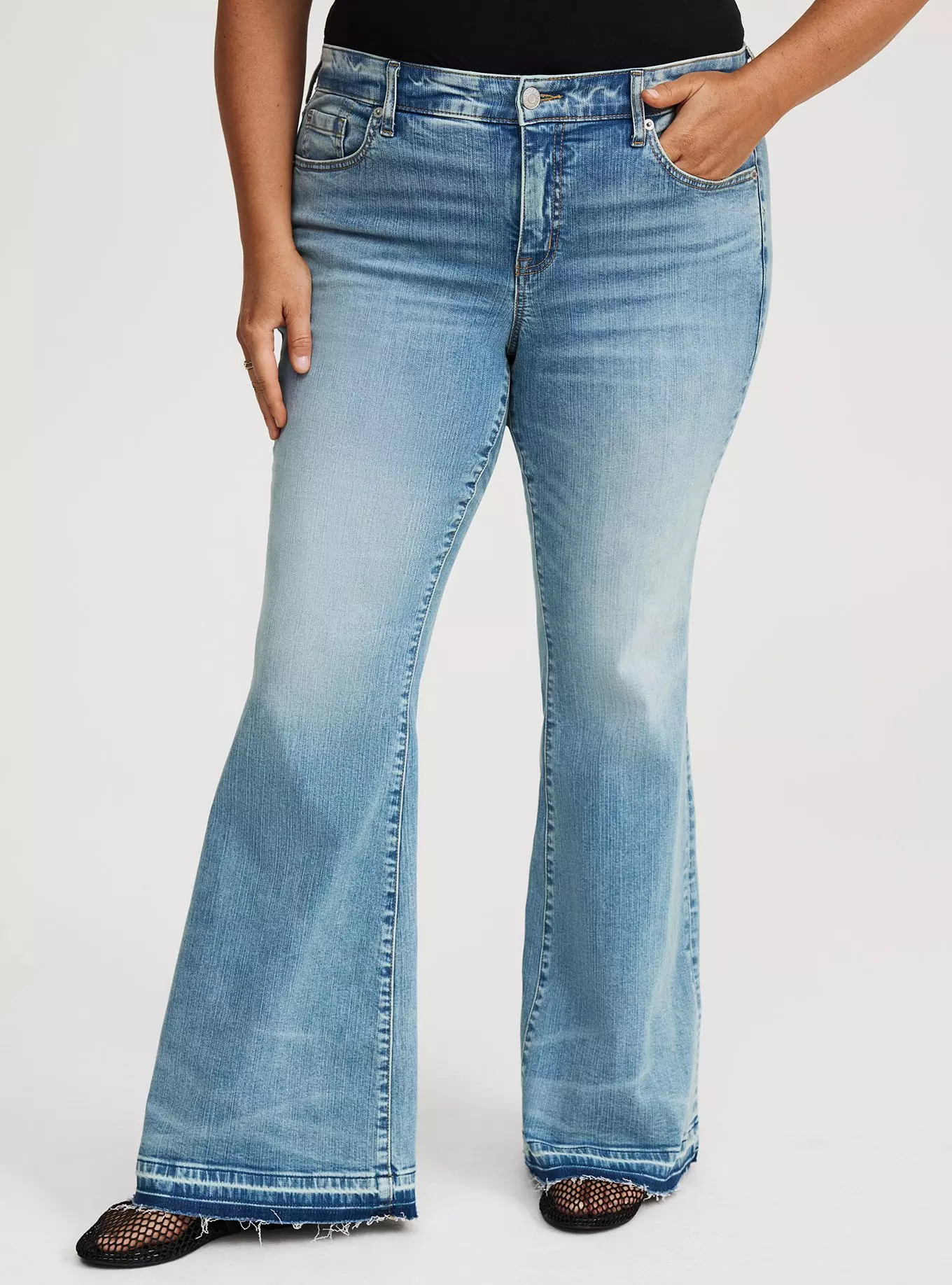 Perfect Super-Flare Mid-Rise Jean | Torrid (US & Canada)