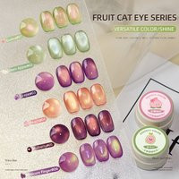 PERFECT COLOR Fruit Cat Eye Gel Nail Polish, 3g Glitter Ge Nail Polish Set, Green Pink Gold Holographic Cat Eye | AliExpress (US)