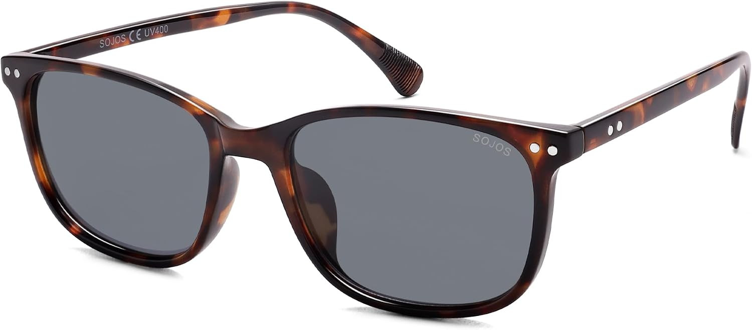 SOJOS Small Square Polarized Sunglasses for Women Men Classic Vintage Style UV400 Lens SJ2636 | Amazon (US)