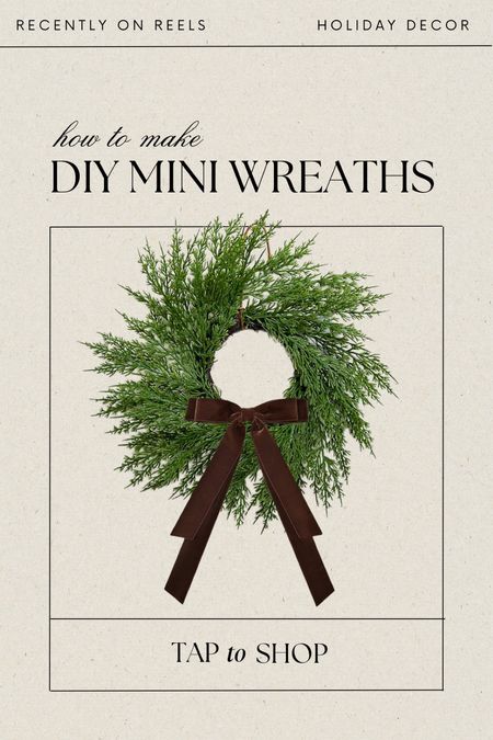 ✨diy mini wreaths✨

#LTKHoliday #LTKsalealert #LTKSeasonal