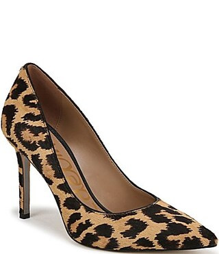 Sam Edelman Hazel Leopard Print Calf Hair Pumps - 7.5 | Dillard's