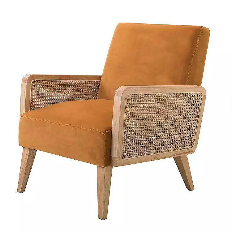 Yellow Rattan Accent Chair | Kirkland's Home