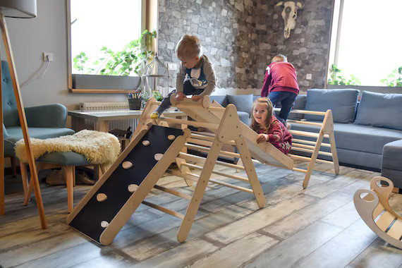 MONTESSORI Toys, Foldable PIKLER triangle, Rock wall, Slide Ramp, Priority Shipping, | Etsy (US)