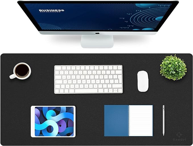 K KNODEL Desk Mat, Mouse Pad, Desk Pad, Waterproof Desk Mat for Desktop, Leather Desk Pad for Key... | Amazon (US)