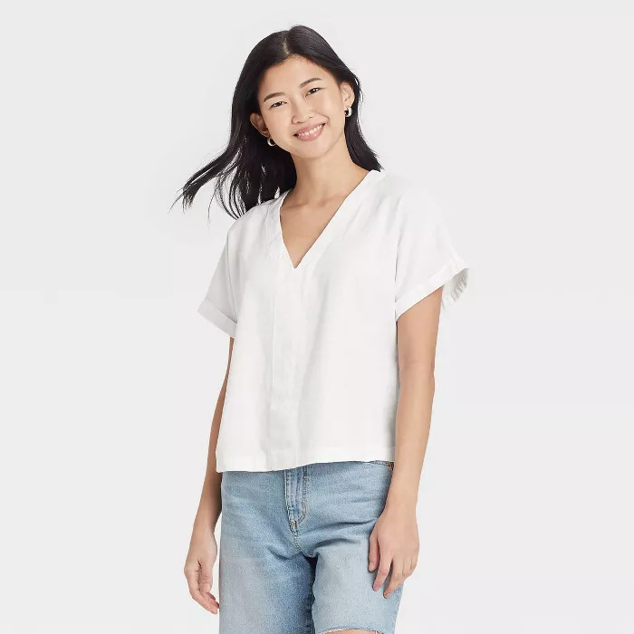 Women's Short Sleeve Blouse - Universal Thread™ | Target