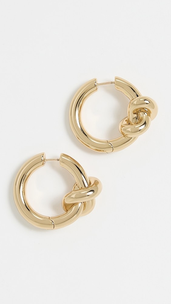 Jennifer Fisher Hinge Knot Huggie Earrings | Shopbop | Shopbop