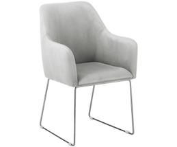 Moderner Samt-Polsterstuhl Isla mit Armlehne | WestwingNow (AT & DE)