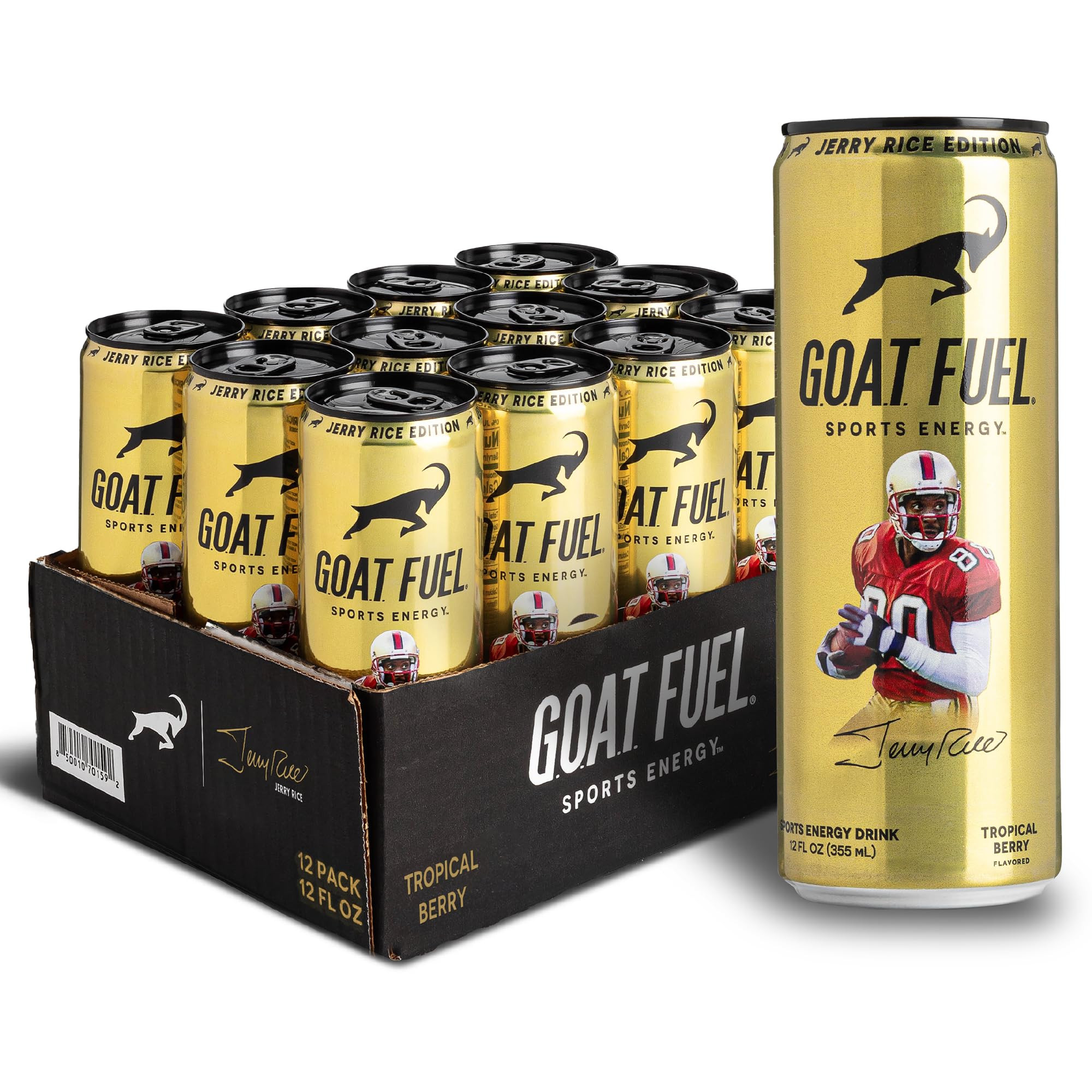 G.O.A.T. Fuel Energy Drink with Natural Caffeine, Electrolytes, BCAAs, Cordyceps Mushrooms & Anti... | Amazon (US)