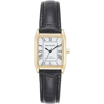 Miykon Dainty Vintage Tank Square Dress Watches for Women – Genuine Leather Band, Second Hand, ... | Amazon (US)