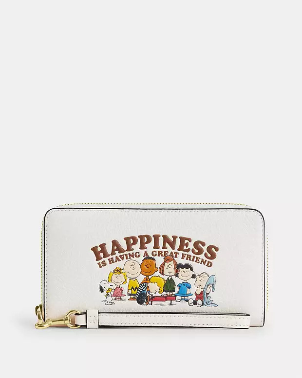 Coach X Peanuts Long Zip Around Wallet | Coach Outlet US