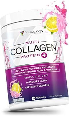 Amazon.com: Multi Collagen Peptides Plus Hyaluronic Acid and Vitamin C, Hydrolyzed Collagen Prote... | Amazon (US)