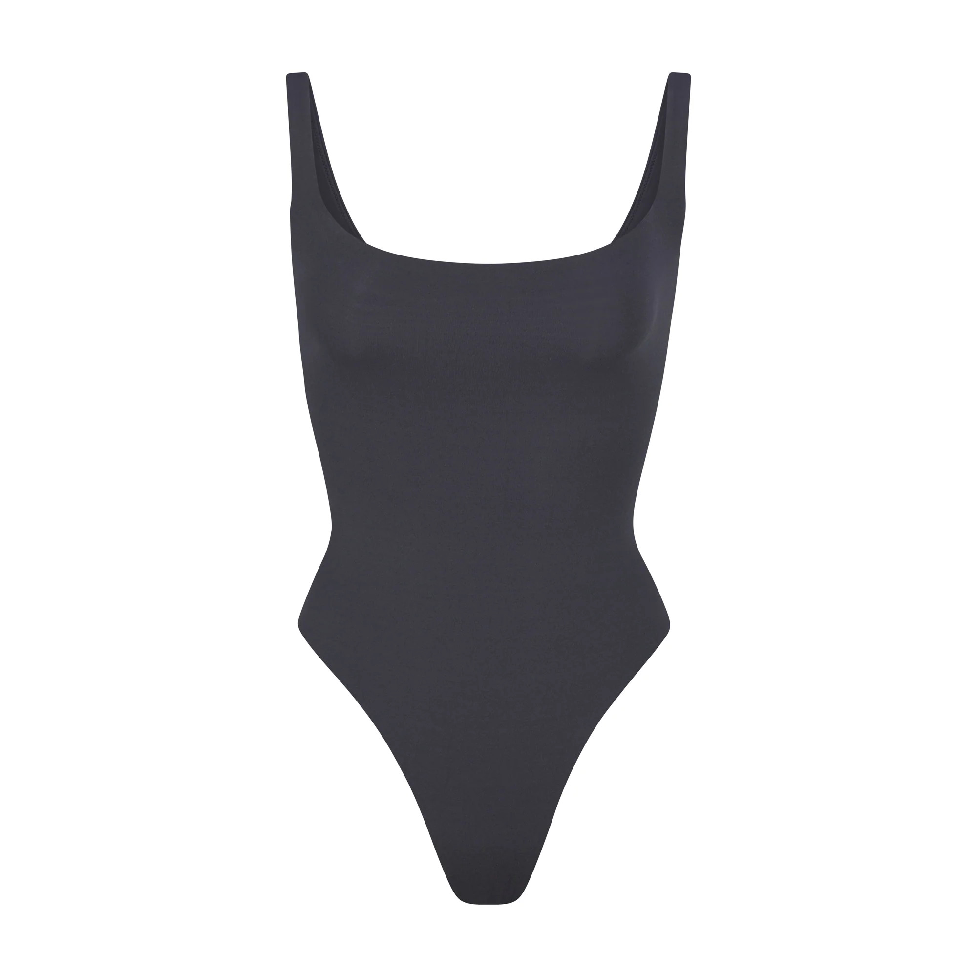 FITS EVERYBODY SQUARE NECK BODYSUIT | GRAPHITE | SKIMS (US)