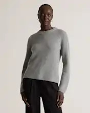 Mongolian Cashmere Fisherman Crewneck Sweater | Quince