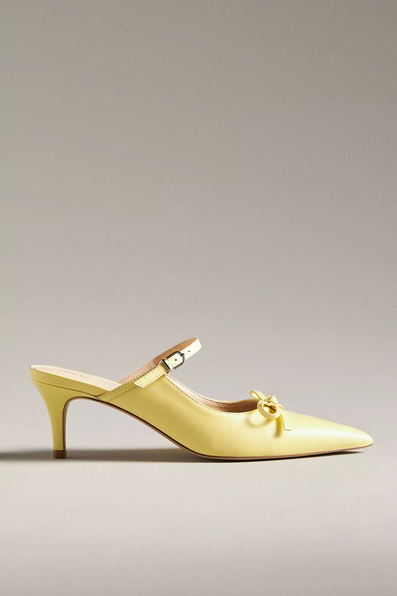 Maeve Bow Kitten-Heel Mules | Anthropologie (US)