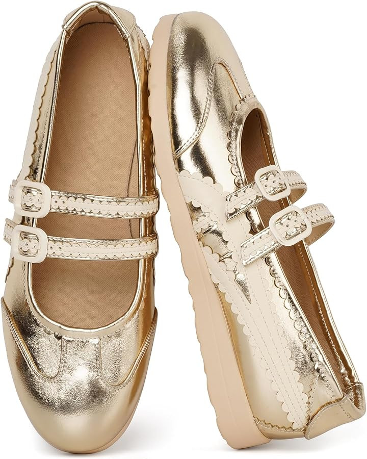 Mary Jane Sneakers Ballet Flats for Women | Amazon (US)