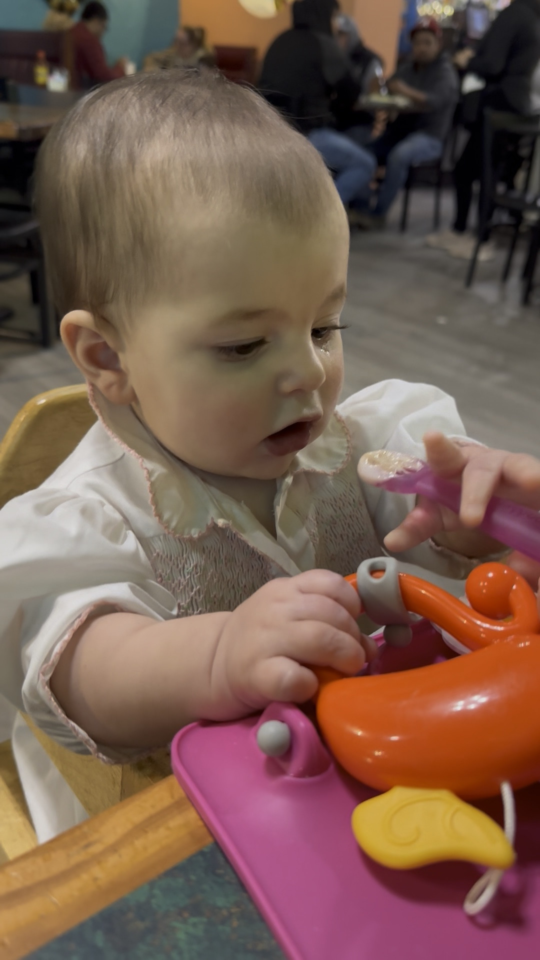 This busy baby mat has been one of our favorite baby items for both of our girls! You can attach toys, pacis, utensils, etc. and it stops them from falling on the ground! This is great for at home entertainment or going out to eat! 

#LTKBaby #LTKFindsUnder50 #LTKFamily