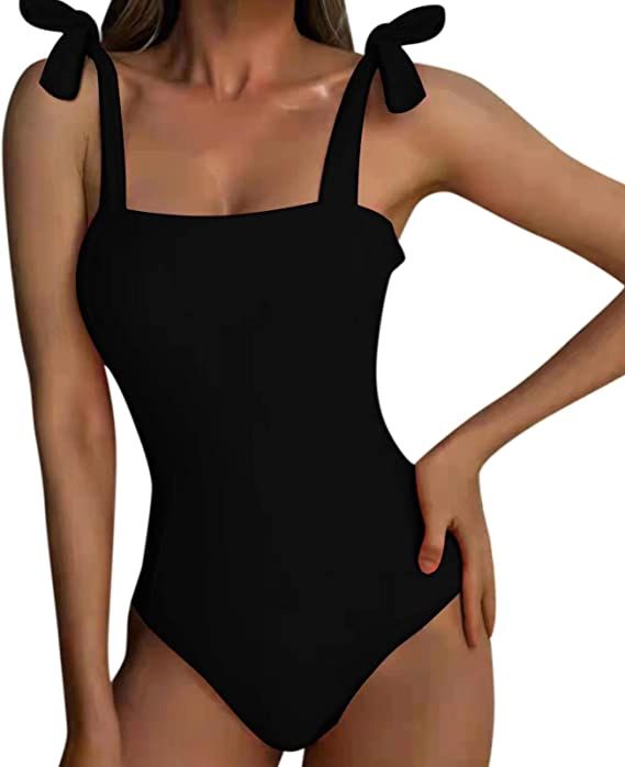 Womens One Piece Swimsuit One Piece Womens Swimsuits Bikini Women Swimsuit Tankini for Women Retr... | Amazon (US)