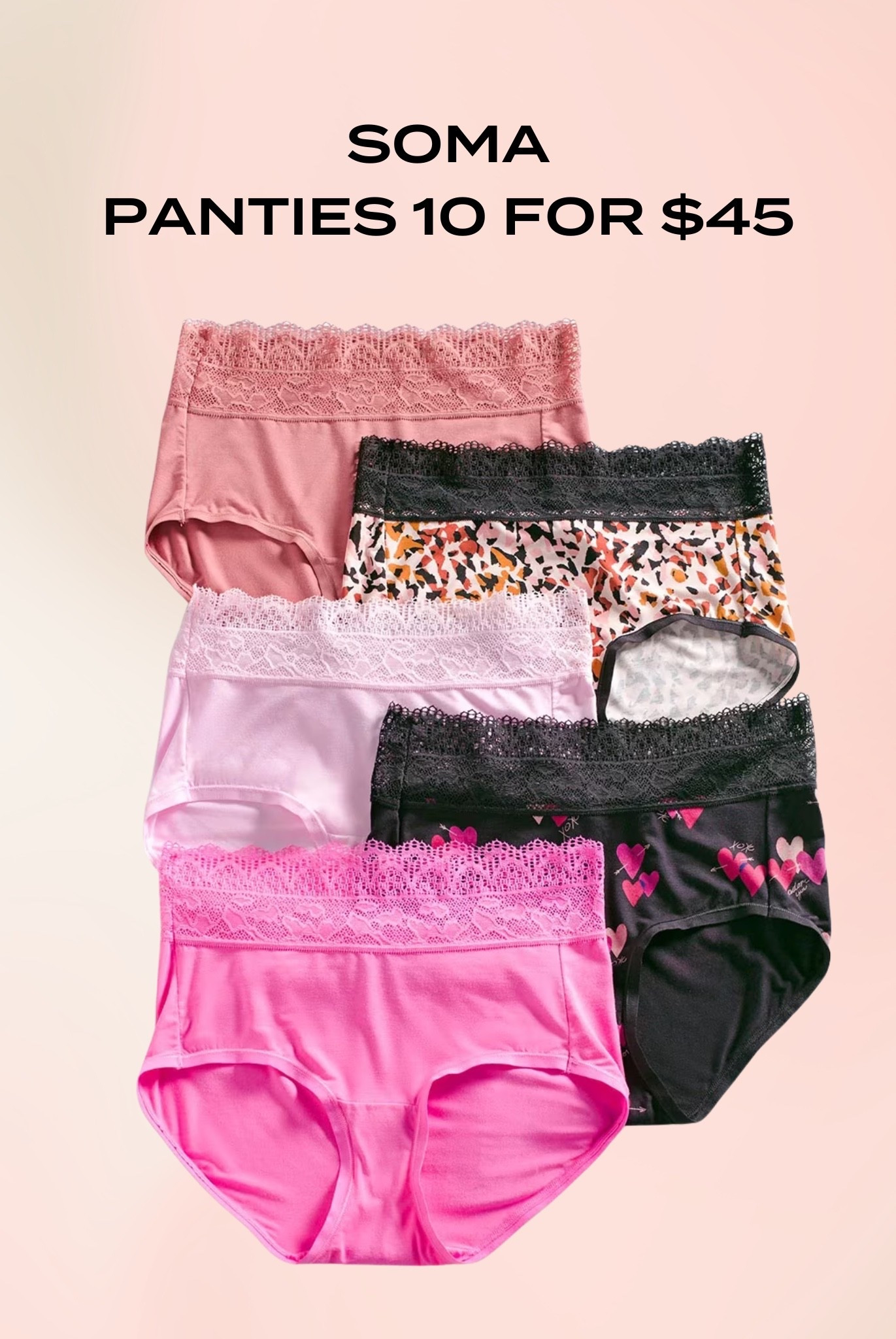 10 for $45 soma underwear 

#LTKSaleAlert