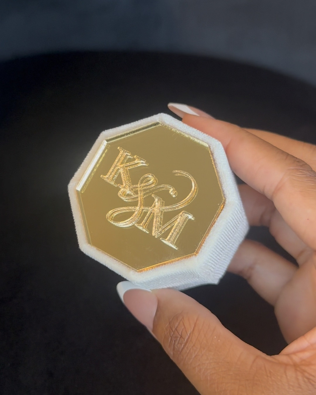 This gold, engraved wedding ring box is giving luxe! It comes in just about any color you may need and also features a soft, velvet feel. Etsy always has the heat! 

#LTKVideo #LTKFindsUnder100 #LTKWedding