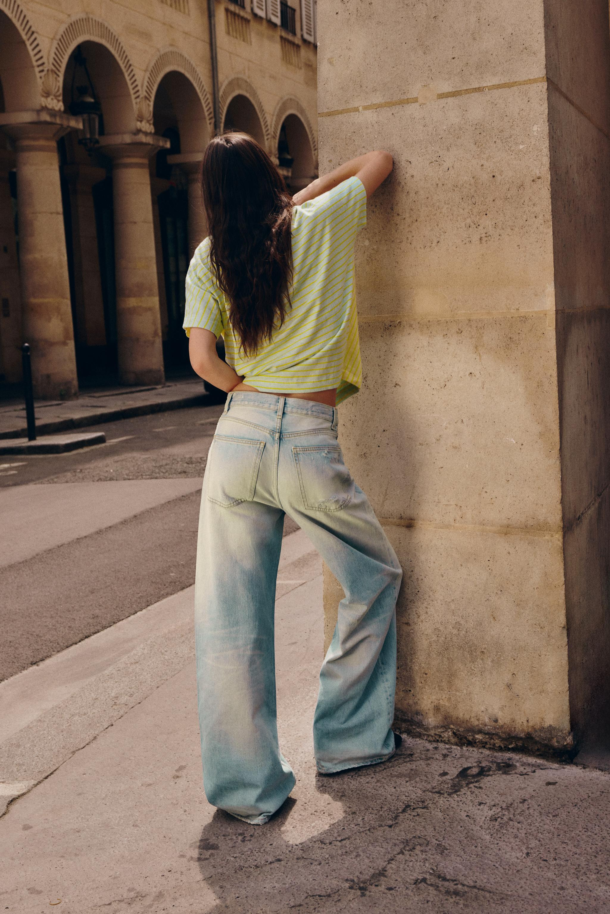 TRF EXTRA WIDE-LEG HIGH-WAIST JEANS | Zara US