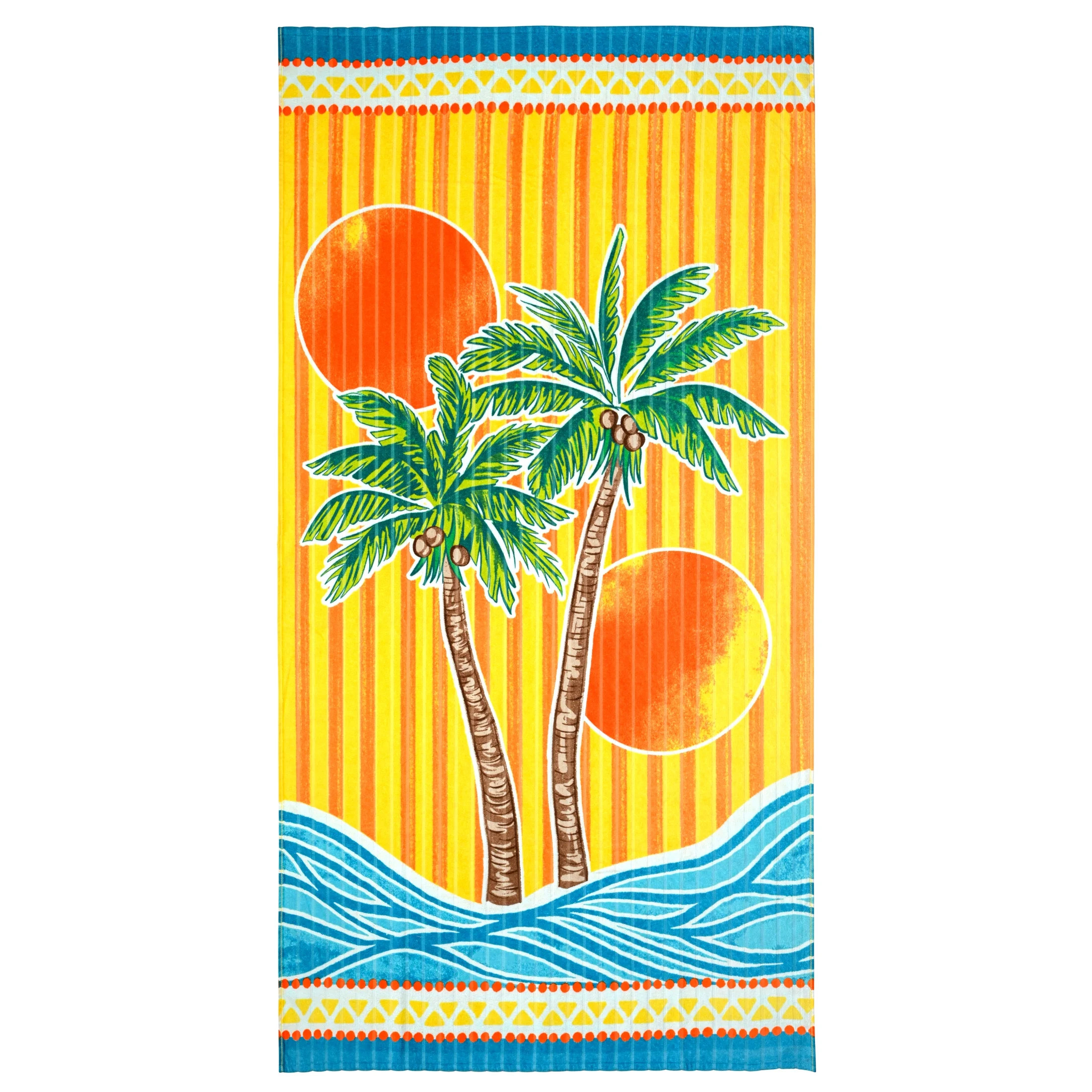 Better Homes & Gardens Cotton Blend Blend Beach Towel, 72 x 38 in, Palm Reverse Print - Walmart.c... | Walmart (US)