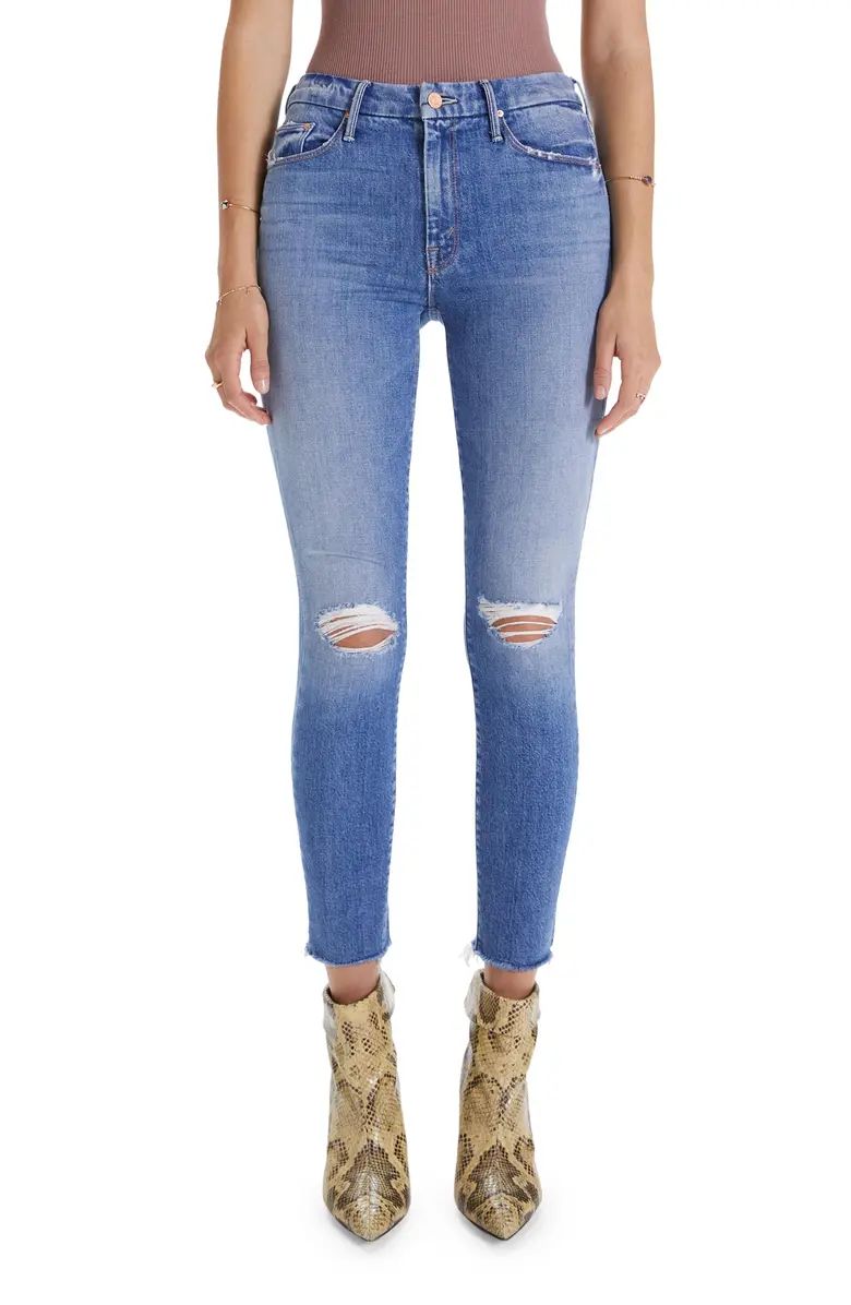 The Looker High Waist Fray Ankle Skinny Jeans | Nordstrom | Nordstrom
