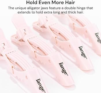 L’ange Alligator Hair Clips | Wide Teeth | Double-Hinged Design | For Sectioning & Securing Hai... | Amazon (US)