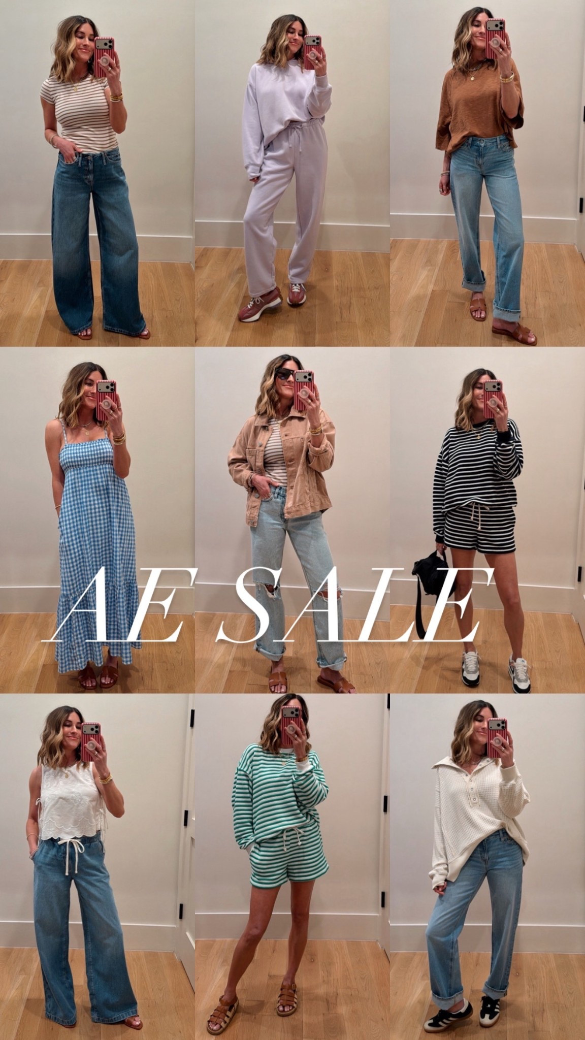 AE SALE, and my code stacks on top!! Use code JENAE25 for 25% off 🤩🥳 
Everything is true to size. wearing xs in everything but the waffle pullover and denim jacket, I’m in size small in those! 

#LTKActive #LTKSaleAlert #LTKmomlife