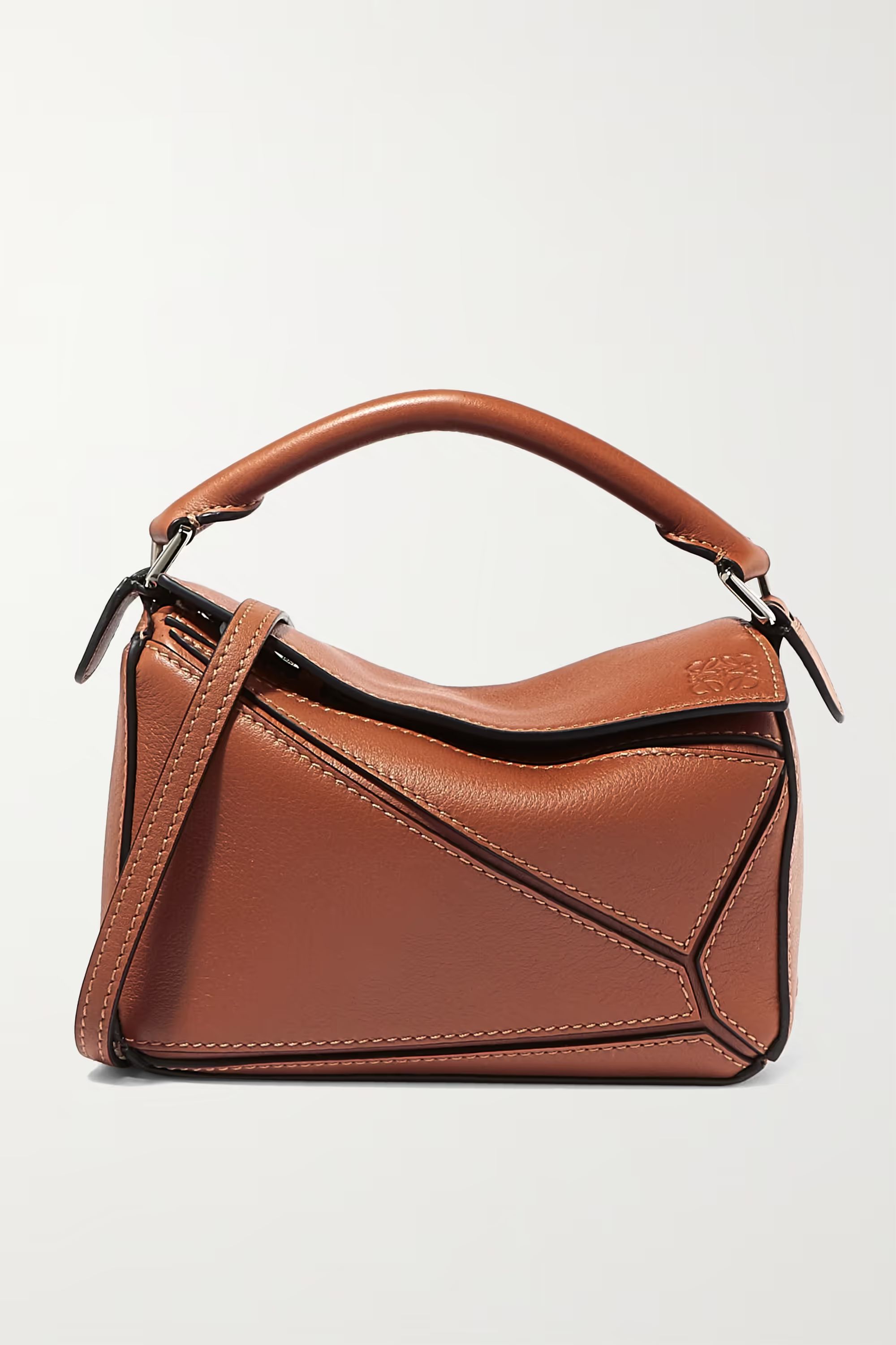Puzzle mini textured-leather shoulder bag | NET-A-PORTER (UK & EU)
