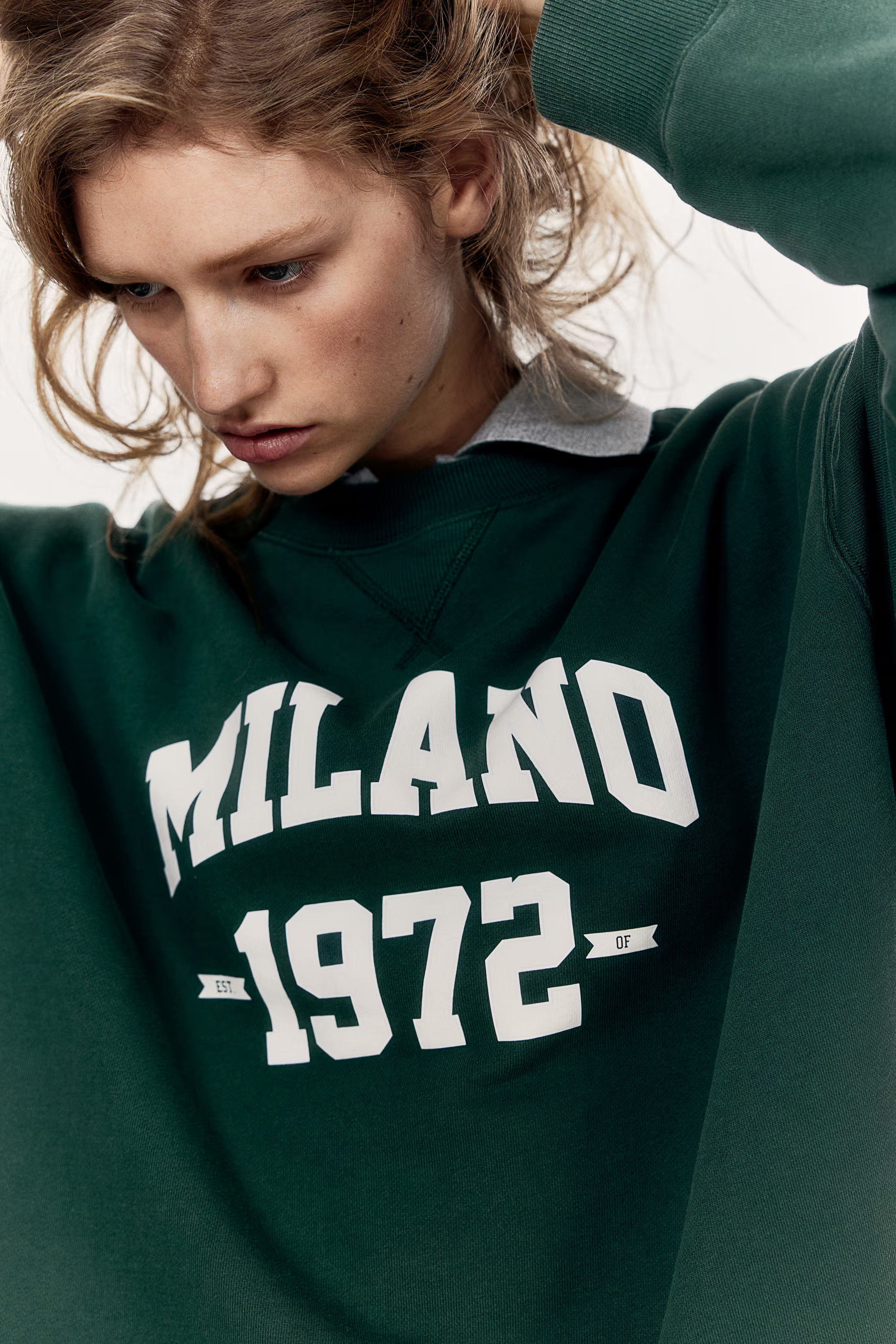 Sweatshirt with Text Motif | H&M (US + CA)