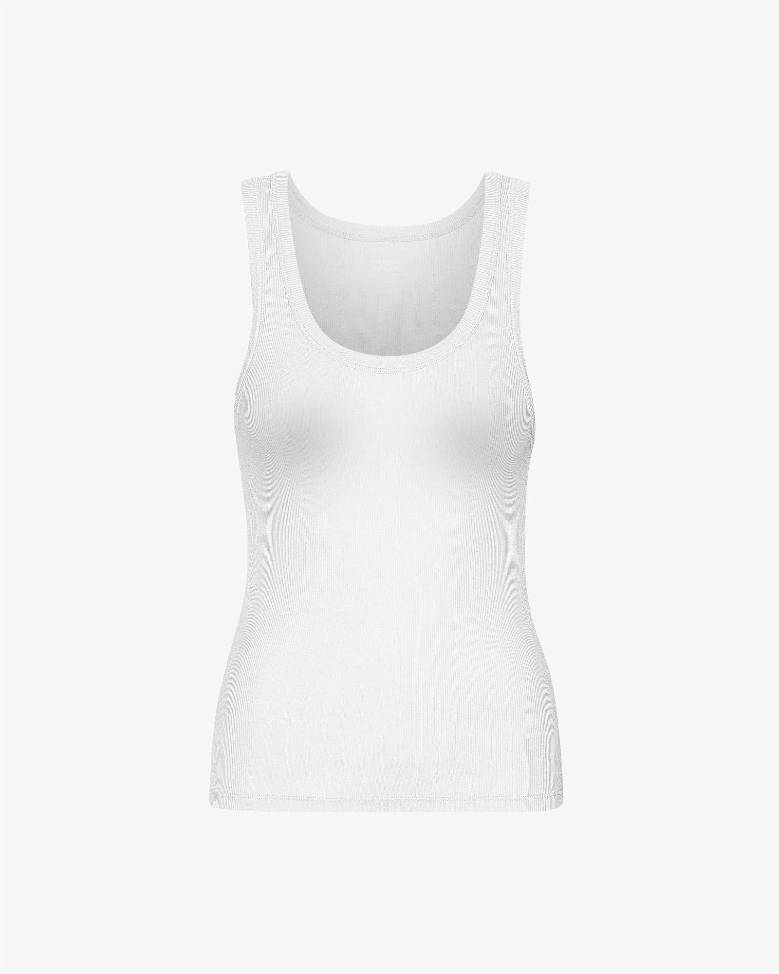 Women Organic Rib Tank Top - Optical White | Colorful Standard