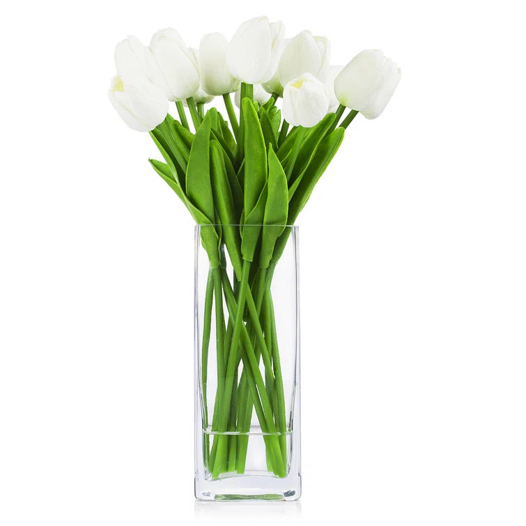 Tulip Arrangement in Vase | Wayfair North America