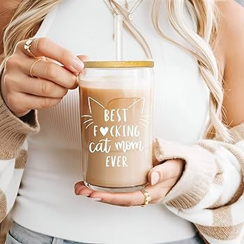 Best Cat Mom Ever - Cat Mom Gifts for Cat Lovers Women - Cat Themed Mug Cat Lady Presents - 16 Oz... | Amazon (US)