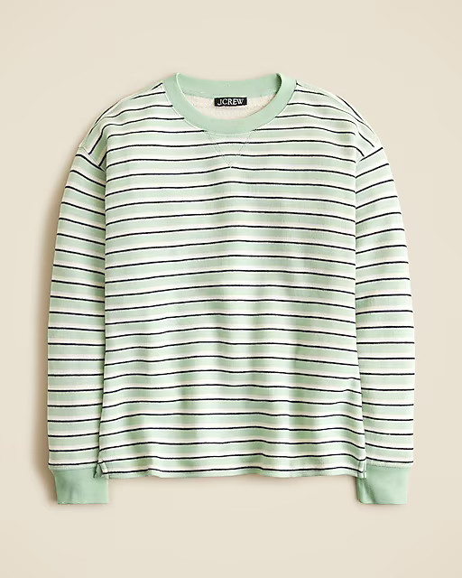 Heritage terry relaxed crewneck sweatshirt | J. Crew US