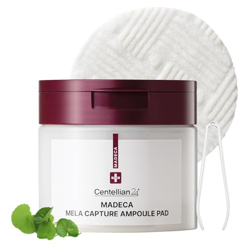 CENTELLIAN 24 Madeca Mela Capture Ampoule Pad (Evening, 5.58fl oz / 60 pcs) - Highly Concentrated Ampoule Pads for Tone Correcting, Vegan, Korean Skin Care. Niacinamide, TECA, Madecassic Acid. | Amazon (US)