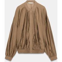 Zara - Zw Collection Flowy Shirt - Terracotta - Xl - Woman | Zara US