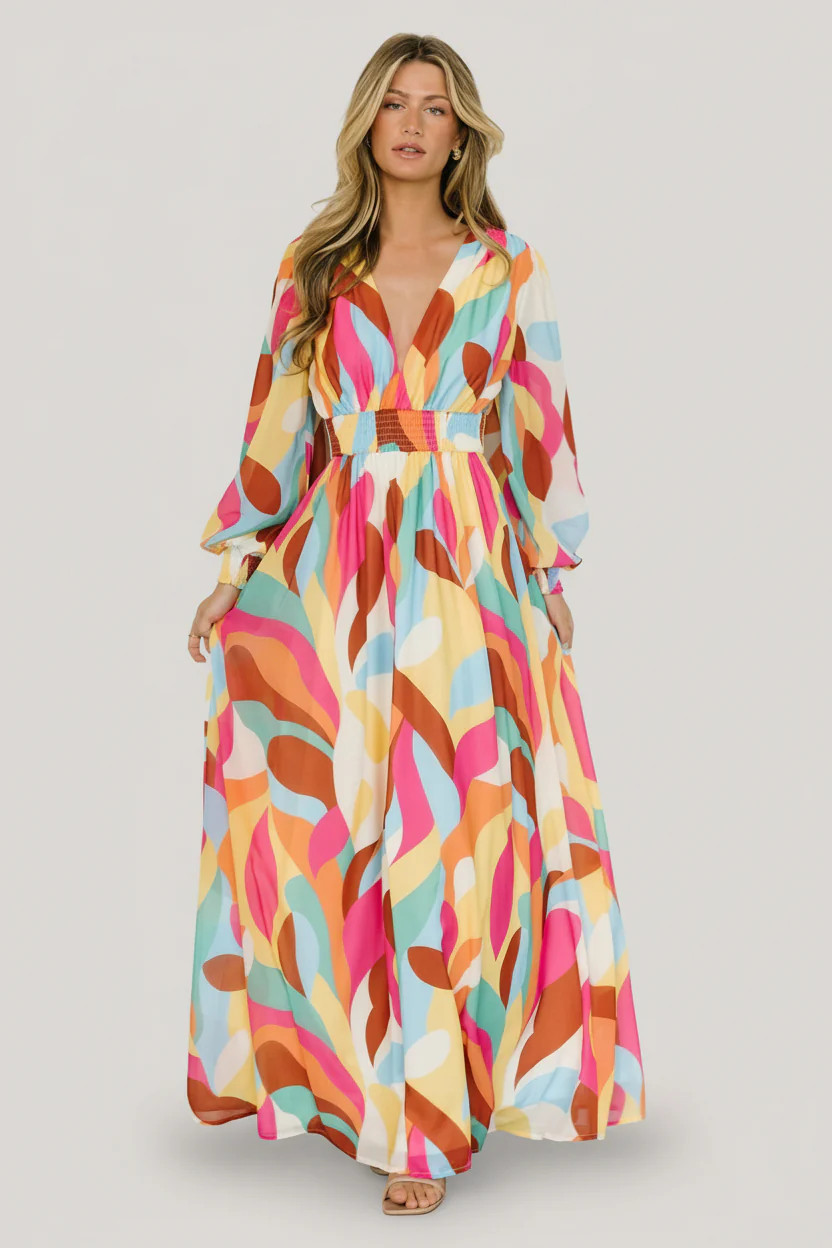 Lawson Maxi Dress — Multi Print | Baltic Born | Baltic Born
